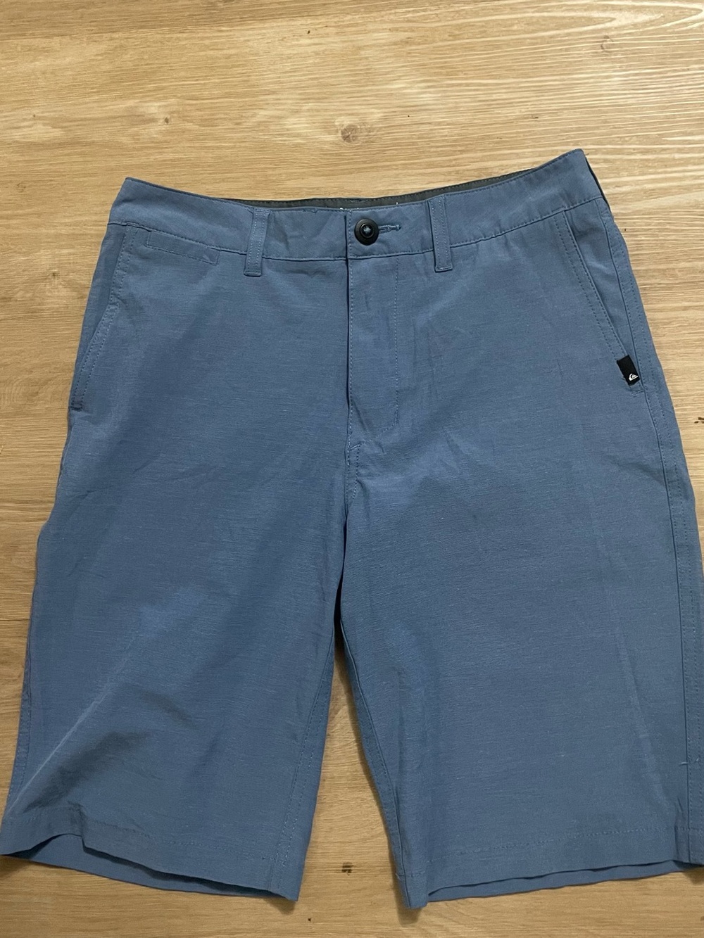 Quiksilver Men's Flat Front Shorts in Slate Blue